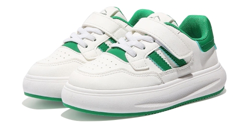 Полуботинки школьные K06-0157/WHITE GREEN